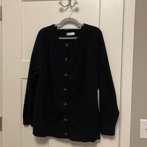 Black cardigan